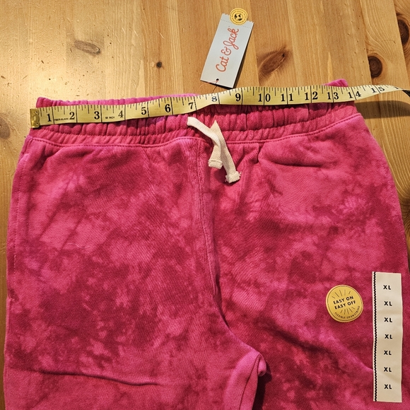 Cat & Jack - Kids' Tie-dye Jogger Pants Size L, XL Dark Pink - Picture 10 of 10